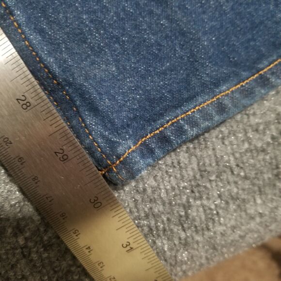 ABERCROMBIE FITCH jeans curve love 90s straight ultra high rise dark wash 29 8R - Picture 6 of 10